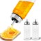 Honey Dispenser,Glass Honey Dispenser Pot 10 OZ,Honey Dispenser No Drip,Maple Syrup Dispenser with Silicone Base for Bread,Beautiful Honey Pot,Perfect Honey Container(2pcs)